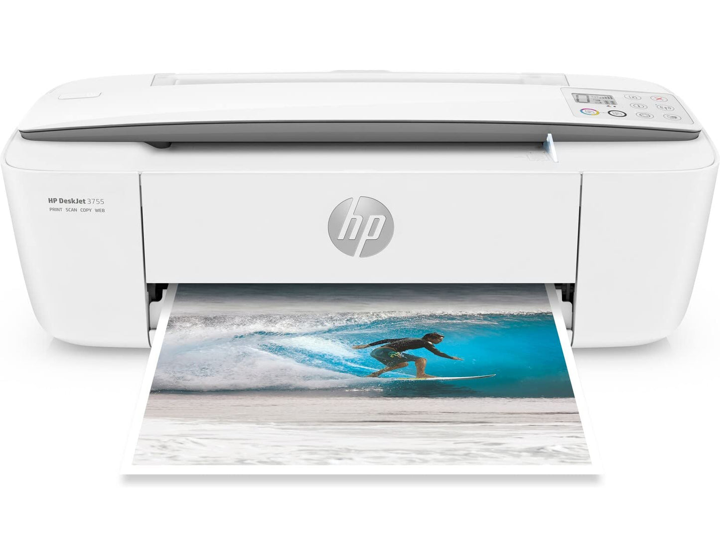 HP DeskJet 3755 Compact All-in-One Wireless Printer with WiFi Mobile Printing, Scanner - Copier - Instant Ink Cartridge ready - Black/ Color Combo
