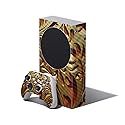 Mighty Skins Carbon Fiber Skin Compatible with Xbox Series S Bundle - Mosaic Gold | Protective, Durable Textured Carbon Fiber Finish | Easy to Apply