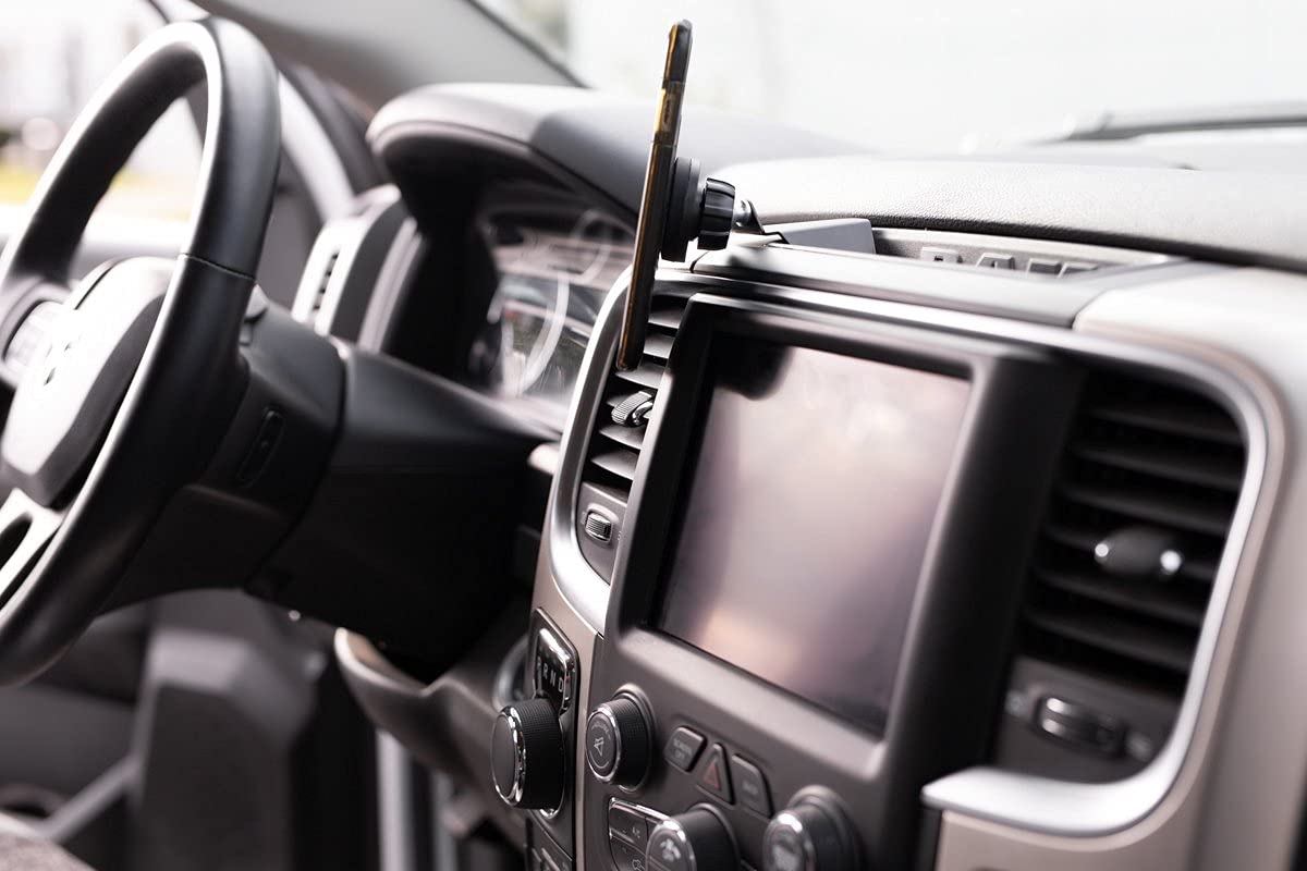 DirectFit Phone Mount Automatic Gripping Wireless Charging Head and Car Phone Holder for Dodge Ram (Classic Body) - 1500/2500/3500/4500/5500