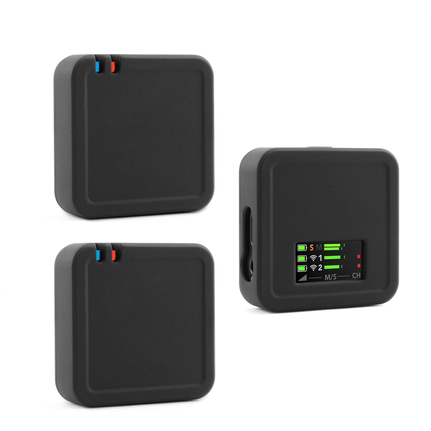 JCMOYUTY Case for RODE Wireless Pro Lav Mic Silicone Protective Cover (3PCS Black)