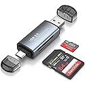 SD Card Reader for iPhone iPad MacBook,USB 3.0 USB C to SD/Micro SD Card Reader