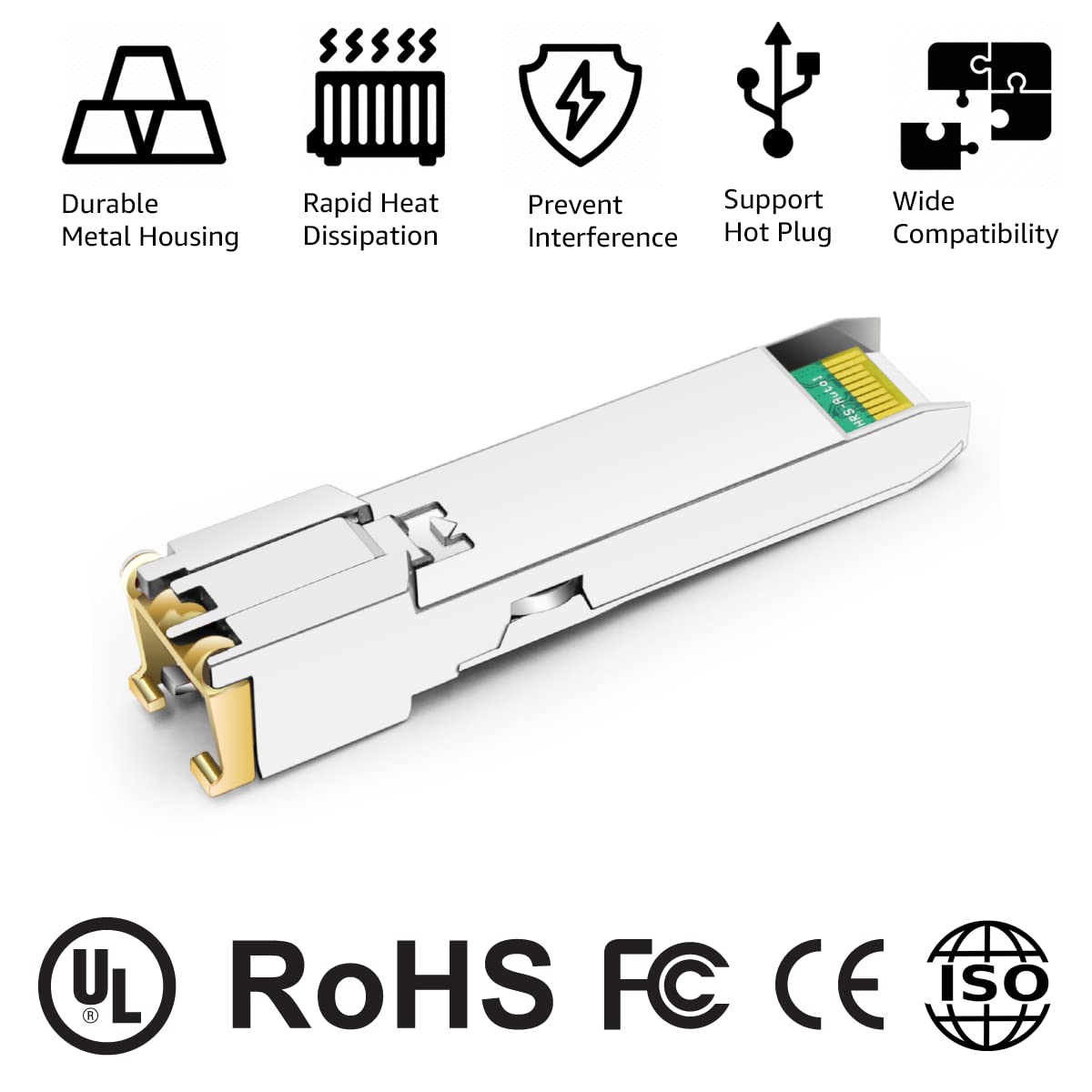 OPSTRAN 1000BASE-T SFP RJ45 Copper Transceiver Module Compatible with Cisco Meraki MA-SFP-1GB-TX 100m Cat5e/6