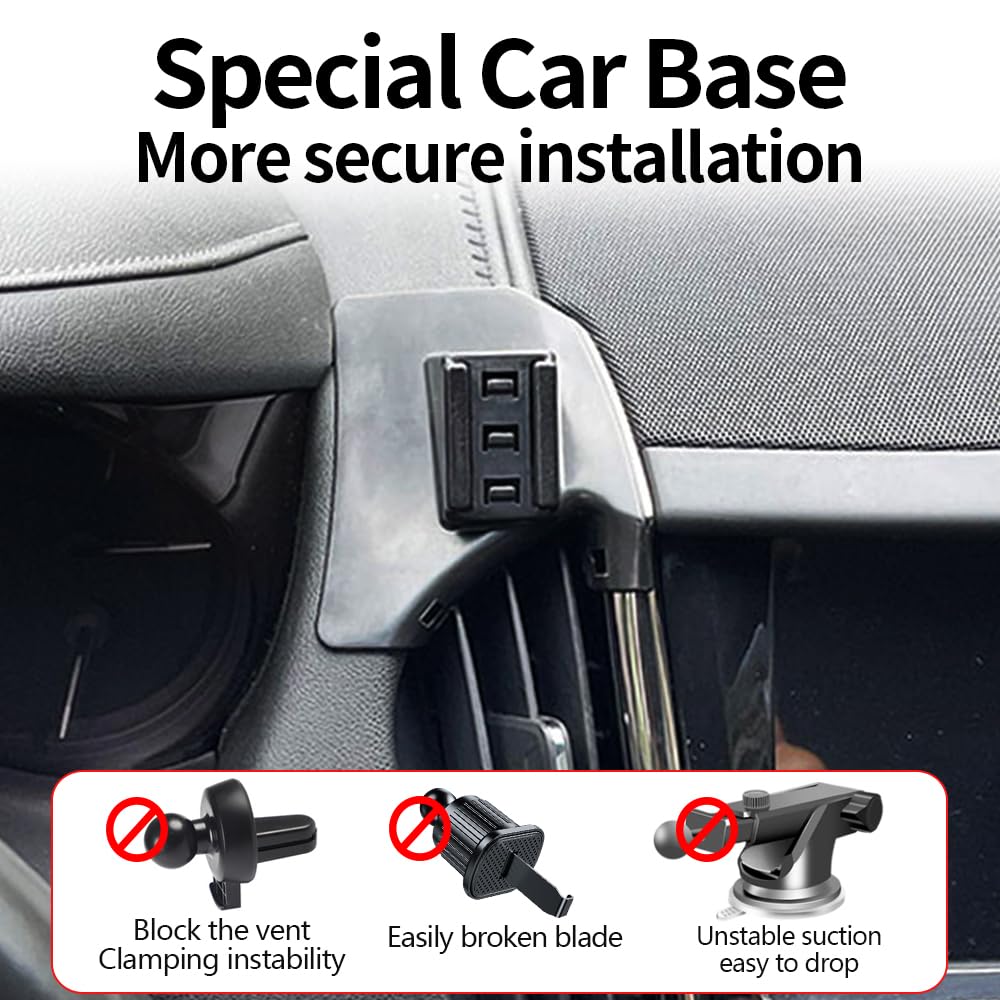YEGZA Car Phone Holder for Cadillac ATS 2013-2018 Base Luxury Performance Premium Auto Accessories Navigation Bracket Interior Decoration Dashboard
