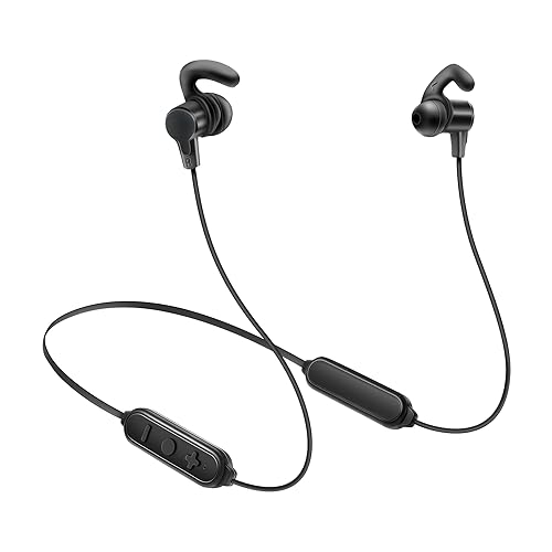 YFFSHLCS Bluetooth 5.4 Wireless in-Ear Headphones, Black, 40H Playtime, IPX7 Waterproof, aptX Lossless Audio, 33ft Range, Fast Charging, Noise…