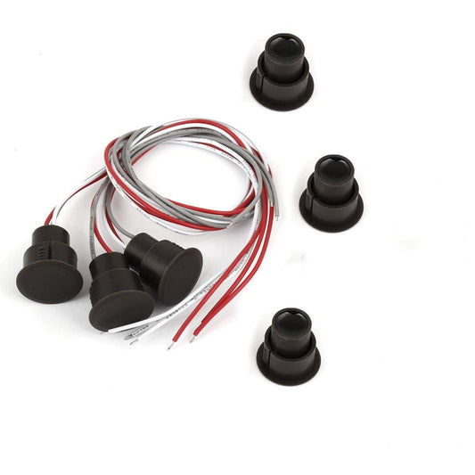 bnafes RC-36 Magnetic Door Swith NC+NO Recessed Security Window Door Contact Sensor Alarm Magnetic Reed Switch 3 Sets
