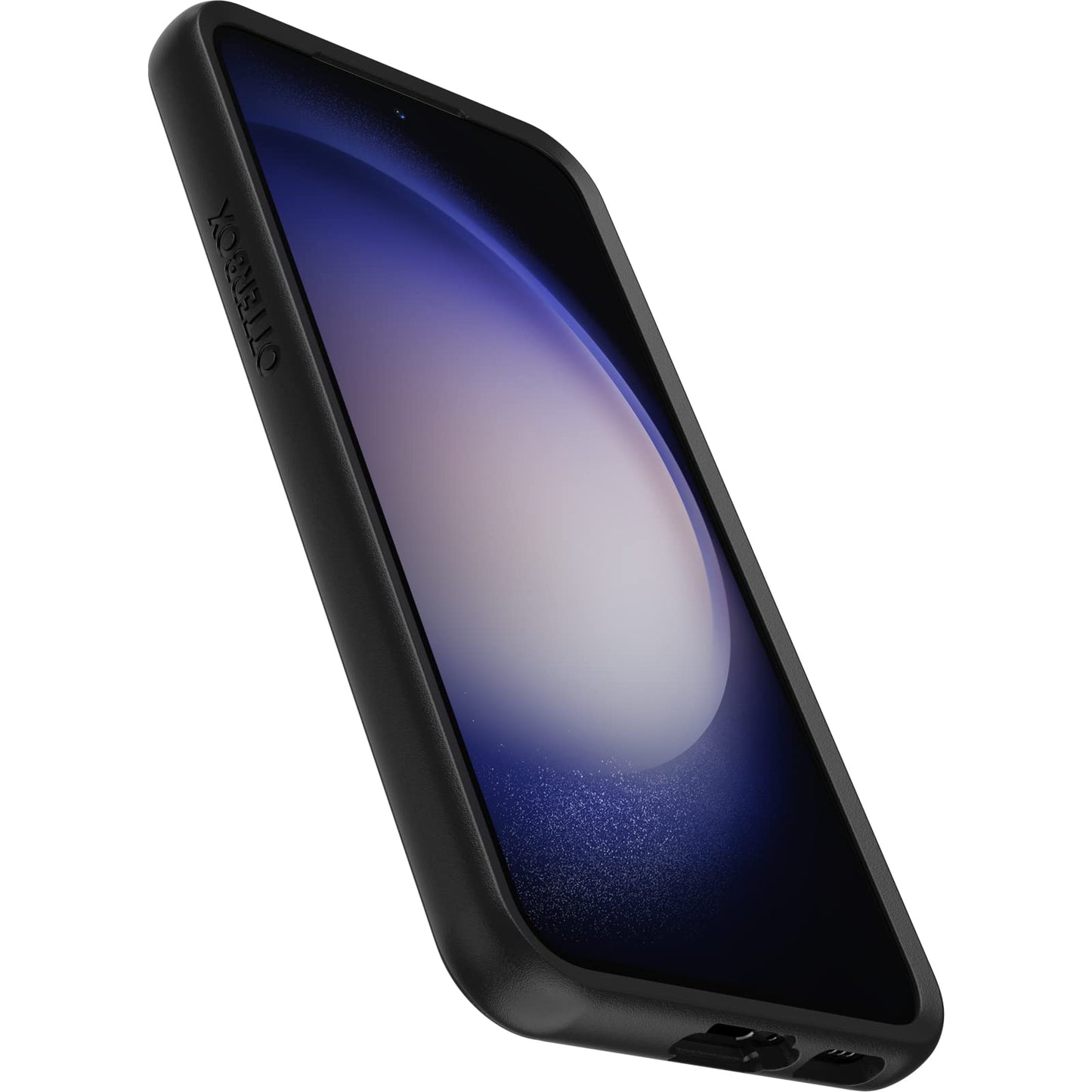 OtterBox Galaxy S23 Symmetry Series Case - Black, Ultra-Sleek, Wireless Charging Compatible, Raised Edges Protect Camera & Screen
