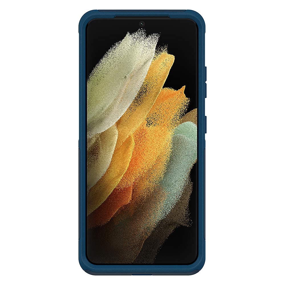 OtterBox Commuter Series Case for Galaxy S21 Ultra 5G (ONLY - Does NOT FIT Non-Plus or Plus Sizes) - Bespoke Way (Blazer Blue/Stormy SEAS Blue)
