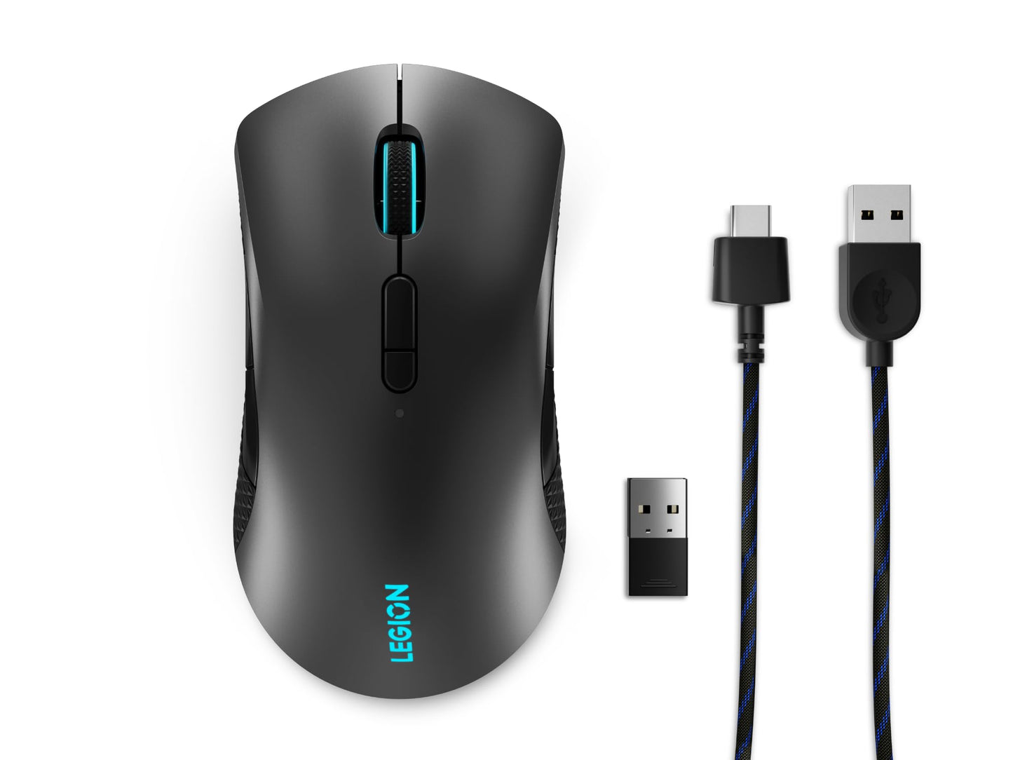 Lenovo Legion M600 RGB Wireless Gaming Mouse - 16,000 DPI, 9 Programmable Buttons, 200-Hour Battery Life, 50-Million Clicks Durability - Ambidextrous