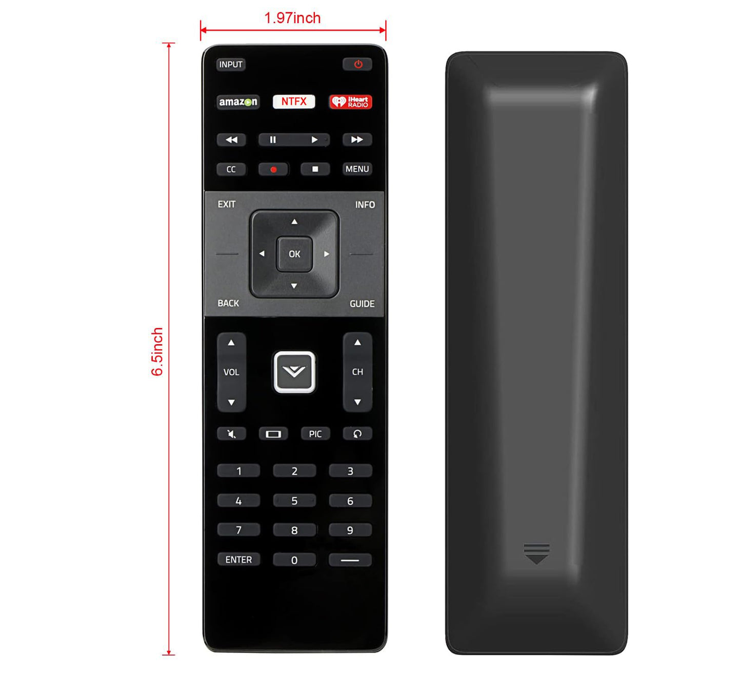 XRT122 Remote Control Replacement fit for Vizio LCD LED HDTV Smart TV E28hc1 E24c1 D55U-D1 D55UD1 D58U-D3 D65U-D2 D65UD2 E32-C1 E32C1 E32H-C1 E40-C2