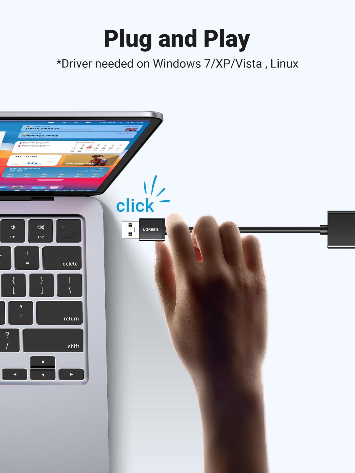 UGREEN USB to Ethernet Adapter, 1000Mbps Plug and Play Ethernet Adapter with USB 3.0, Driver Free, RJ45 LAN Network Dongle Compatible with Nintendo