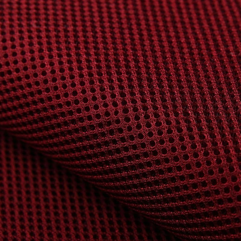 1MX1.6M Breathable Speaker Mesh Cloth Dustproof Soundproof Net Handmade DIY Upholstery Cloth Radio Acoustic Protective Cloth (Wine Red)