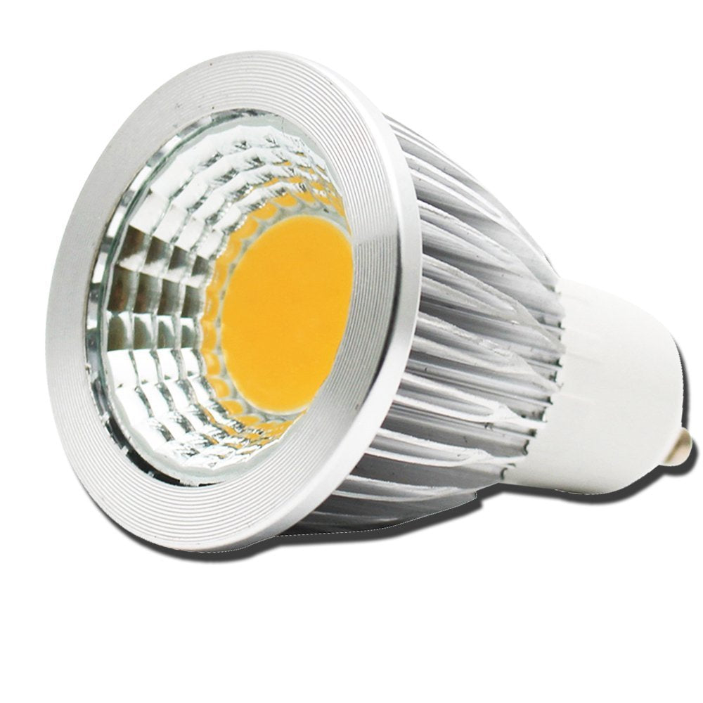 GU10 LED Bulbs GU10 5W COB LED Bulbs Spotlight Bulb GU10 Base 5W 110V Not Dimmable,5W (Equivalent to 35W Halogen Bulb),Warm White 3000K,6 Pack