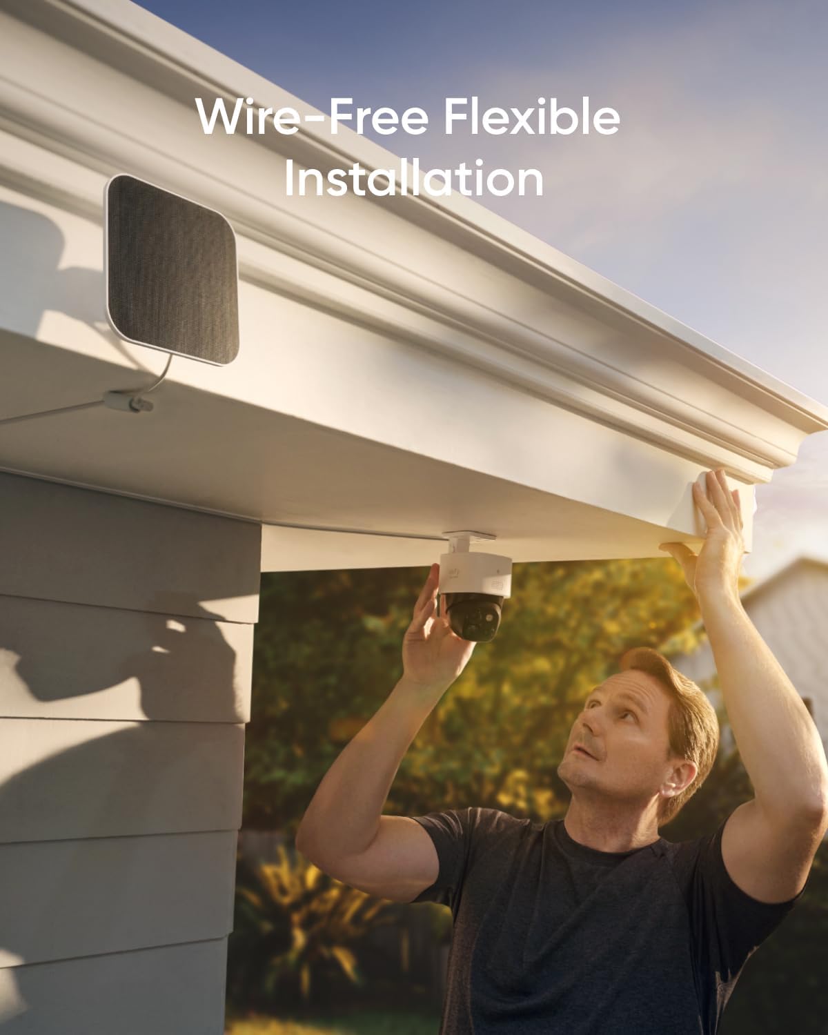 eufy Security SoloCam S340, Solar Security Camera, Wireless Outdoor Camera, 360 Degree Pan & Tilt Surveillance, No Blind Spots, 2.4 GHz Wi-Fi, No