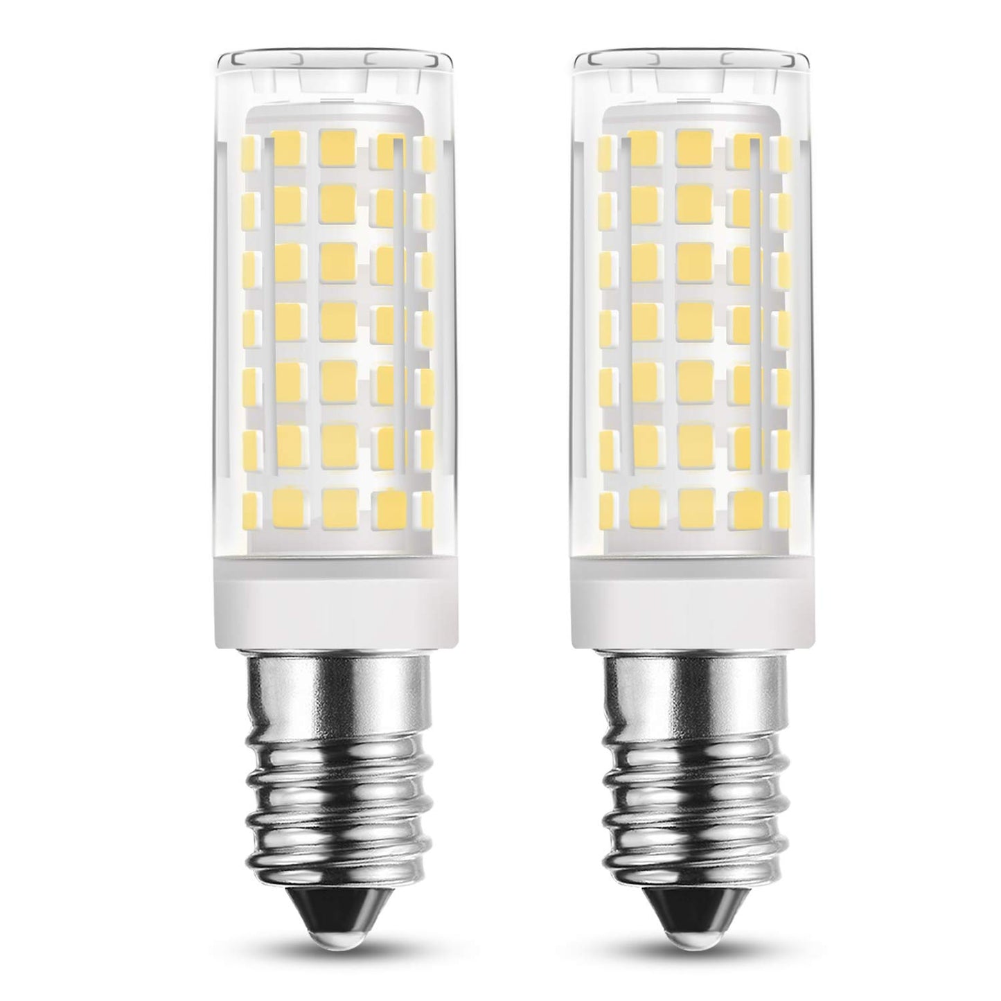 RAYHOO 2pcs E14 Base LED Light Bulbs 8W LED Light Equivalent to 60W Incandescent Bulb, E14 European Base Bulb, 88-2835-SMD LED Chipsets, Not