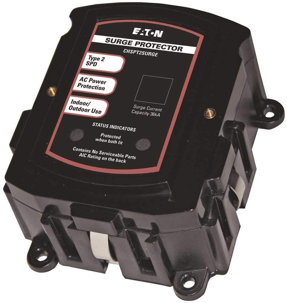 Eaton CHSPT2SURGE SPD Type 2 Chsp Whole Home Surge Protector, Nema 4, Single Phase, 120/240 Volts, Ul 1449 3Rd Edition