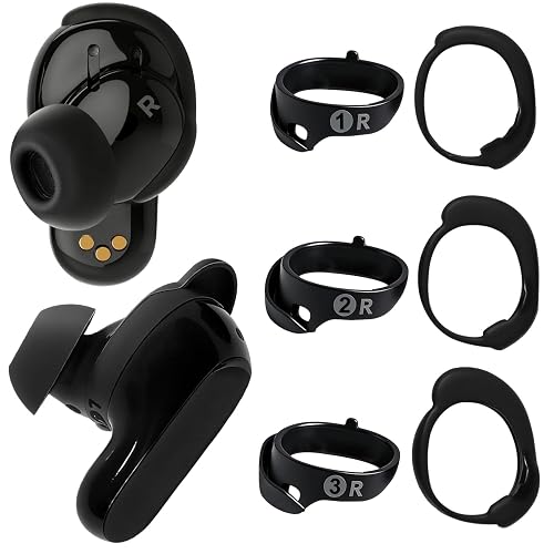 Replacement Wingtips for Bose QuietComfort Ultra Earbuds (2nd Gen), Anti-Slip Silicone Wingtip Eartips, Ear Hook Covers Secure Fit Stability Eartips