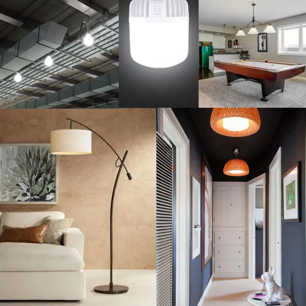 VELNEX High Watt LED Bulbs 250W-300W Equivalent, 35W Bright White 6000K