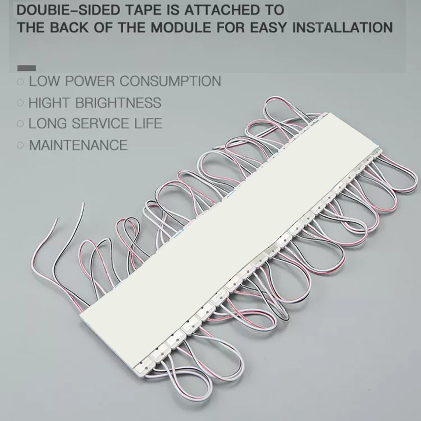 AOOYUANKE LED Module, 200pcs 100 Ft 3 LED Sign storefront Lights Module White Super Bright 2835 SMD IP65 Waterproof for Advertising Signs with Tape