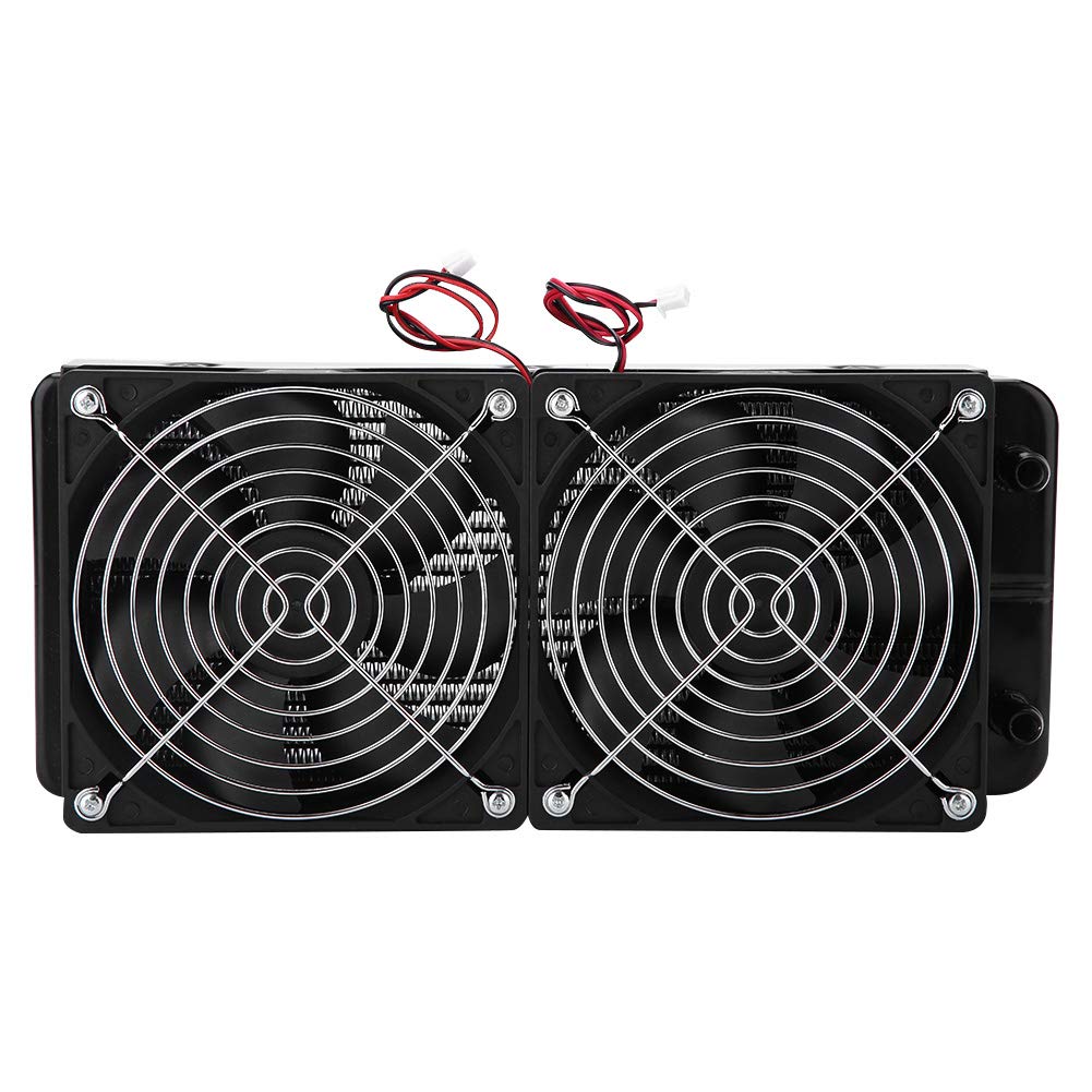 240MM Water Cooling Radiator for CPU - High Performance 18 Tube Aluminum Heat Sink with Dual Fan - Compatible with PC Liquid Cooling System