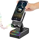 Enfriliv Wireless Induction Audio Bluetooth Speaker 5in1 Phone Holder Emergency Rechargeable with Colorful Ambient Light 300° Foldable for Tablet