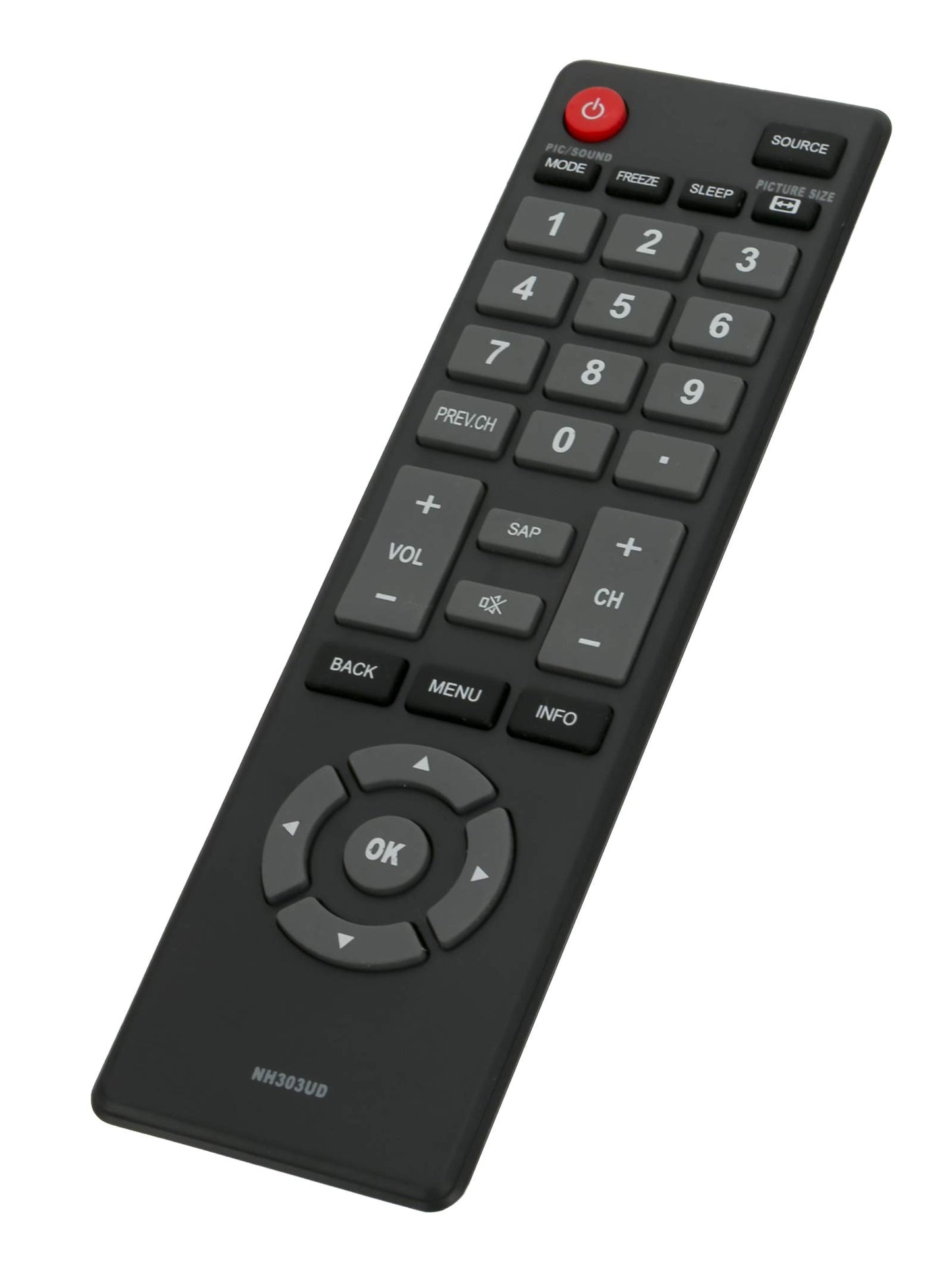 NH303UD Replaced Remote fit for Emerson TV LE391EM4 LF320EM4A LF391EM4 LF461EM4 LF320EM5S LE240EM4 LE320EM4 LF320EM4 LF501EM4 LF461EM4 LF501EM4