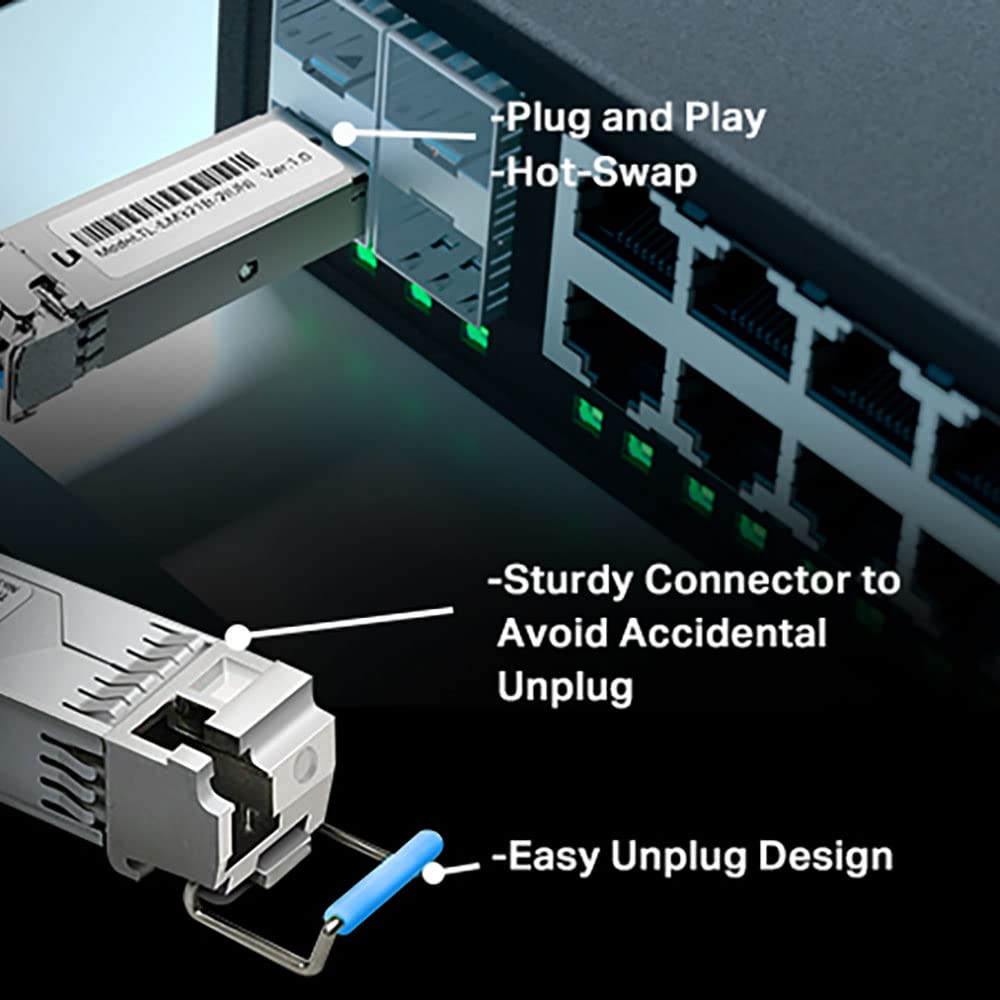 TP-Link TL-SM321B 1000Base-BX WDM Bi-Directional SFP Module (TX: 1310nm/RX: 1550nm)
