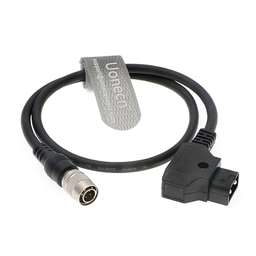 Uonecn for Anton Bauer Sound Device ZAXCOM Power Cable D-Tap to Hirose 4 pin Male for Zoom F8