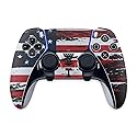 MightySkins Skin Compatible with PS5 DualSense Edge Controller - Tattered Flag | Protective, Durable, and Unique Vinyl Decal wrap Cover | Easy