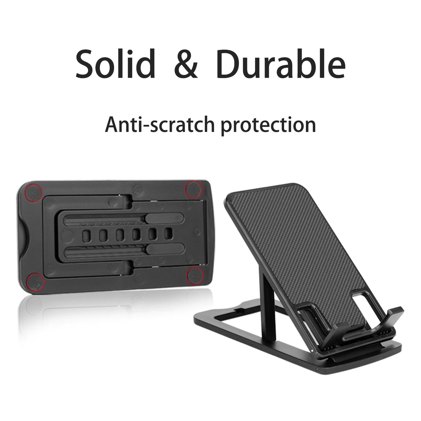 HZZADZXW Cell Phone Stand, Foldable and Portability Travel Phone Holder, Adjustable Angle, Compatible with All Mobile Phones Tablet, Stable and Non