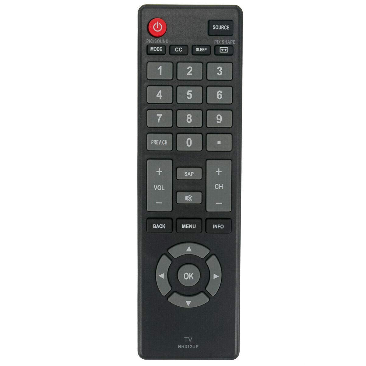 New NH312UP Remote Control for Sanyo TV FW55D25F FW40D36F FW43D25F FW50D36F FW32D06F