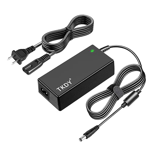 TKDY 24V 2.5A Power Supply Adapter AC 100-240V to DC 24 Volt 2.5 Amp 60W Converter, Universal Power Cord for 24V LED Light Strips, Soundbar, Printer…