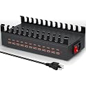 300W USB Charging Station for Multiple Devices, 24 Port USB C Fast Charging Station, Multi Device Charger Station Organizer Compatible with Tablet