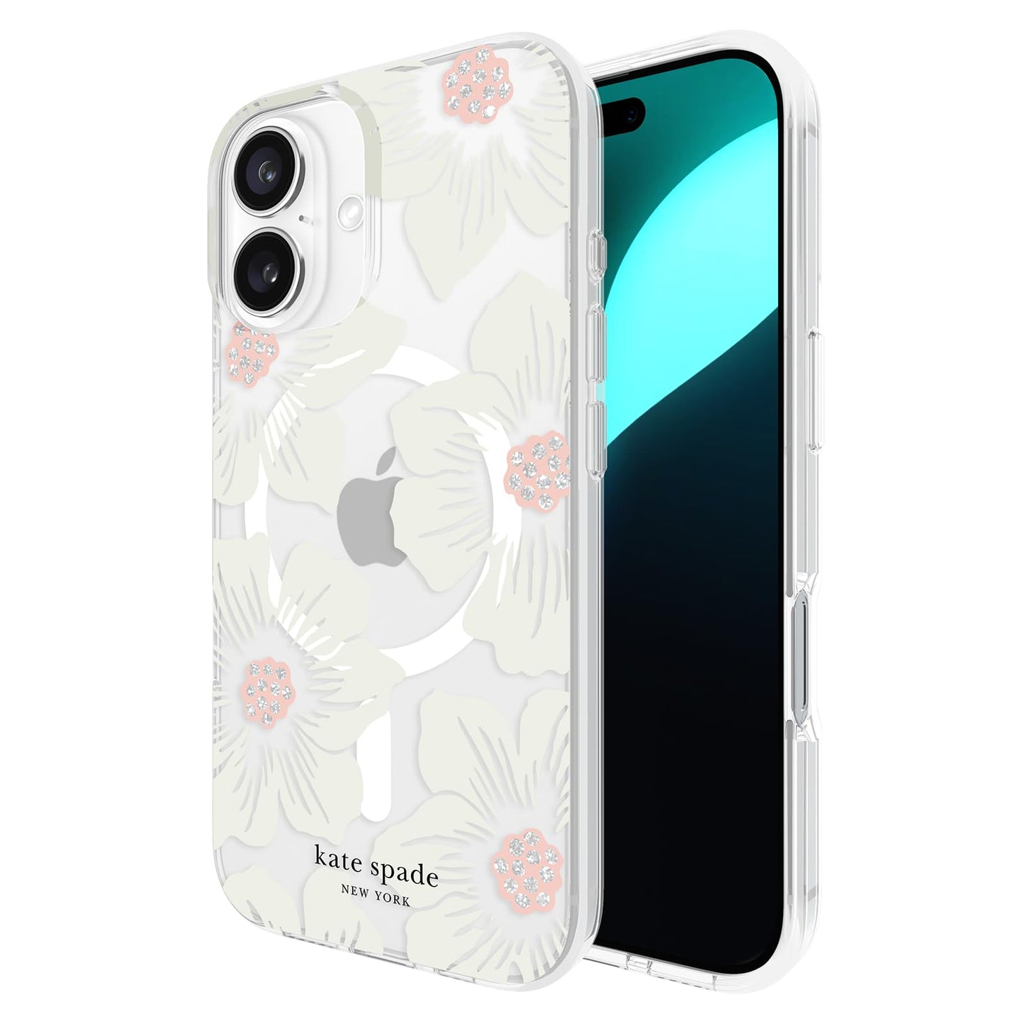 kate spade new york iPhone 16 Case - Hollyhock Cream Floral