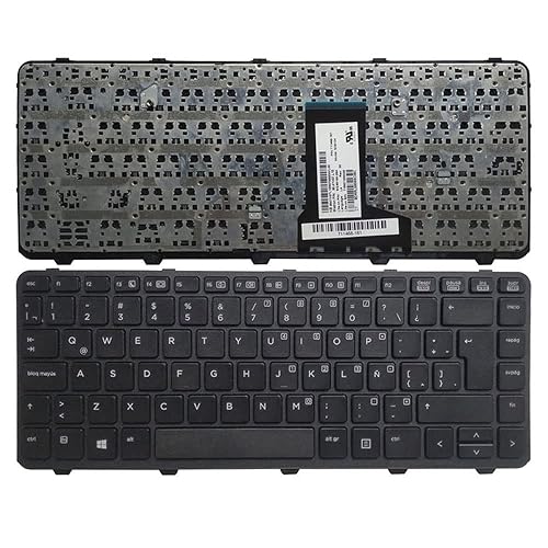Laptop Replacement Keyboard Compatible for HP ProBook 430 G1 711468-161 711468-001 US Layout (Latin Layout)