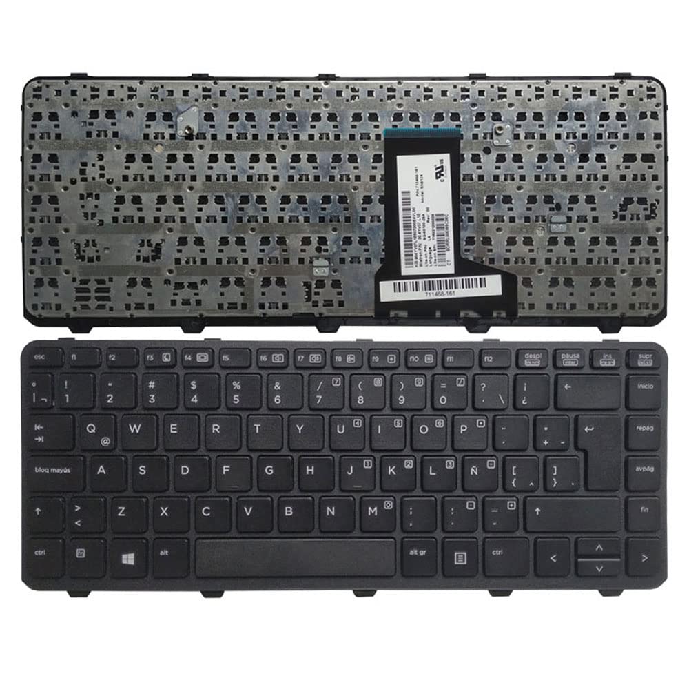 Laptop Replacement Keyboard Compatible for HP ProBook 430 G1 711468-161 711468-001 US Layout (Latin Layout)