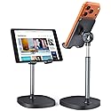LISEN Cell Phone Stand Phone Holder for Desk Office Decor, Office Desk Accessories Women PC Gaming Essentials iPhone Stand Gadgets Men Gifts for Mom