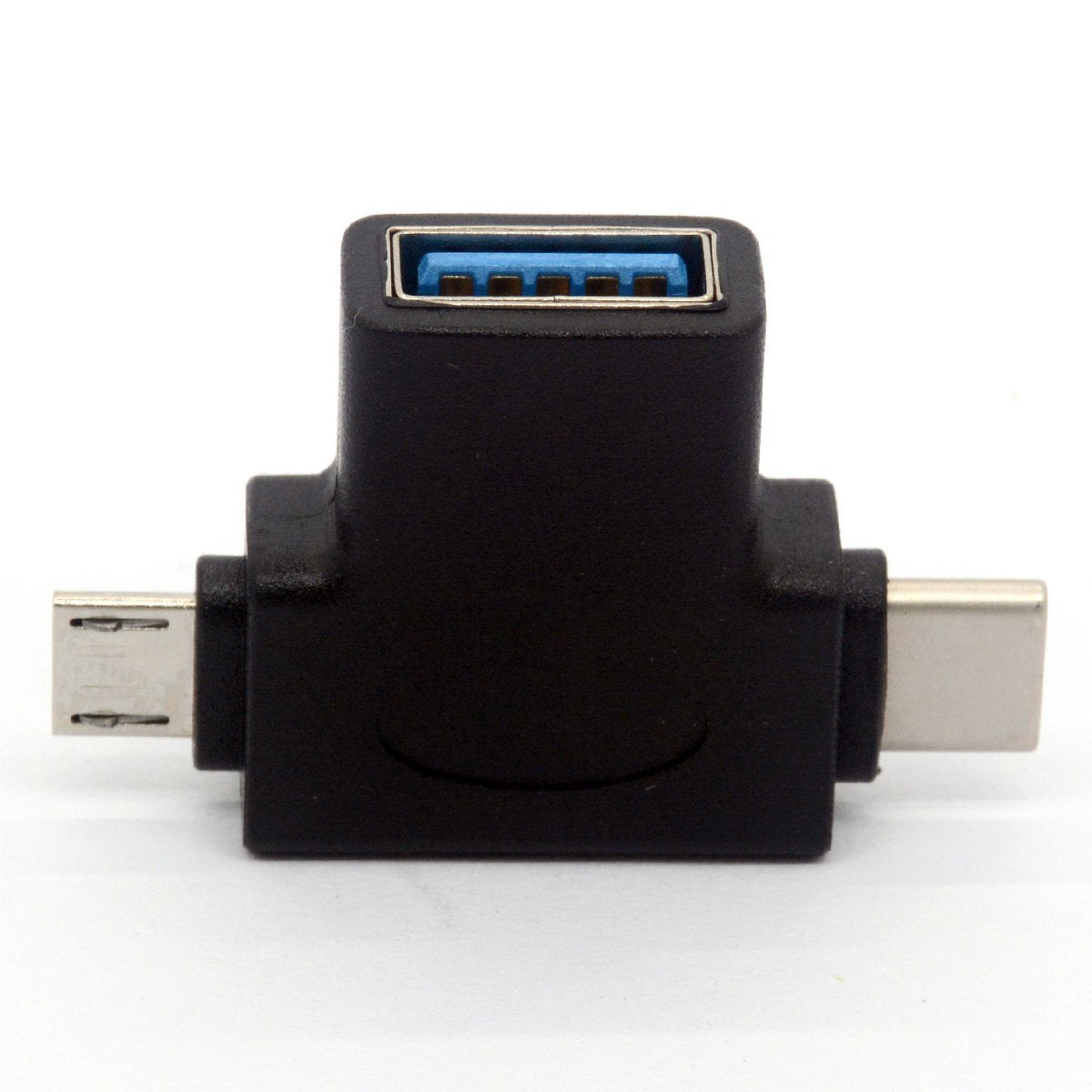 BSHTU 2in1 Micro USB 3.0 and 2.0 Type C OTG Adapter, USB-C Male Micro USB Male to USB-A 3.0 Female Converter On The Go for Android Google Nexus…