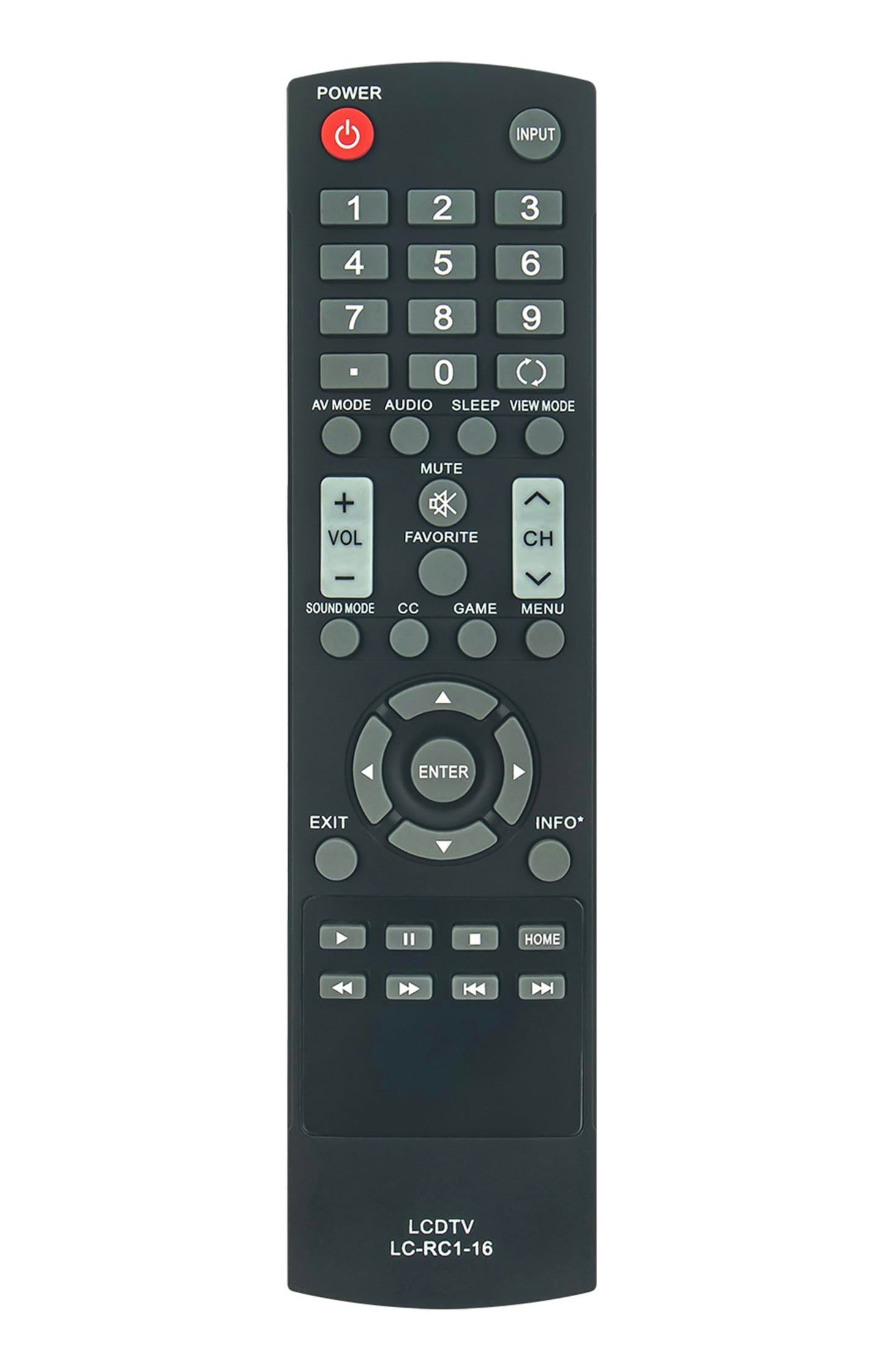 LC-RC1-16 Replace Remote fit for Sharp TV LC-50LB370U LC-32LB370U LC-32LB370 LC-32LB261U LC-42LB261U LC-50LB261U LC-32LB150U LC-42LB150U LC-50LB150U