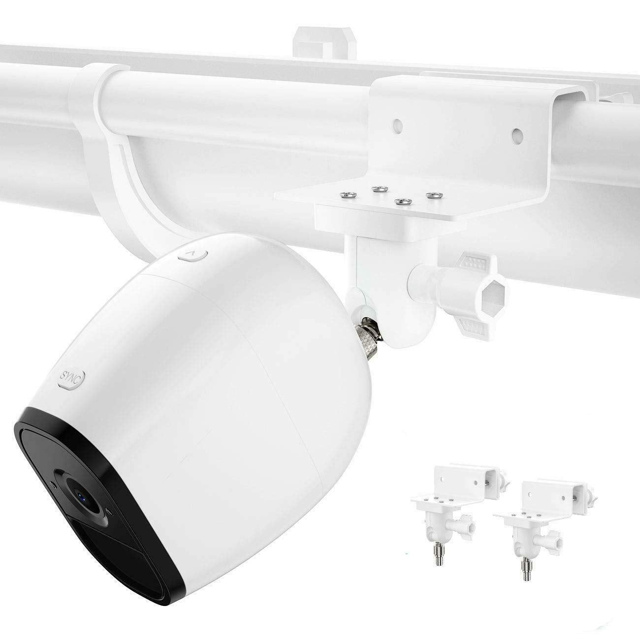 HOLACA Gutter Mount for Arlo Pro 4 eufyCam 2C Pro E and 2 E20 E40 L20,Arlo Essential,Arlo Pro 2,Arlo Pro 3,Wyze Cam Outdoor,Arlo GO,Arlo Ultra Ultra