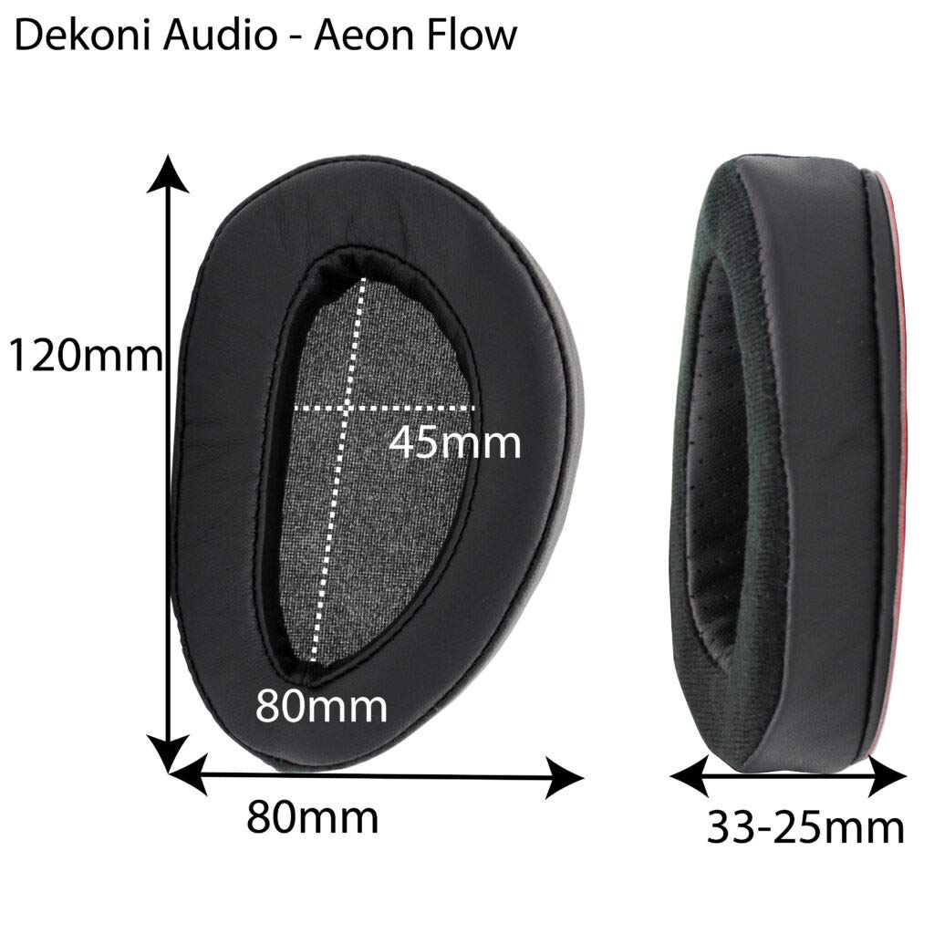Elite Sheepskin Earpads for Dan Clark AEON Headphones | Premium Replacement Cushions for AEON Flow 2 | Memory Foam Noise-Isolating Pads for Audiophile