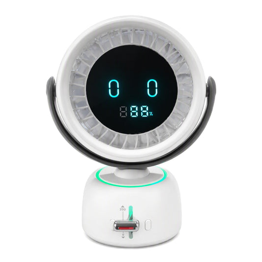 Smart Table Fan with Face Tracking, RGB Ambient Light, Speed Control