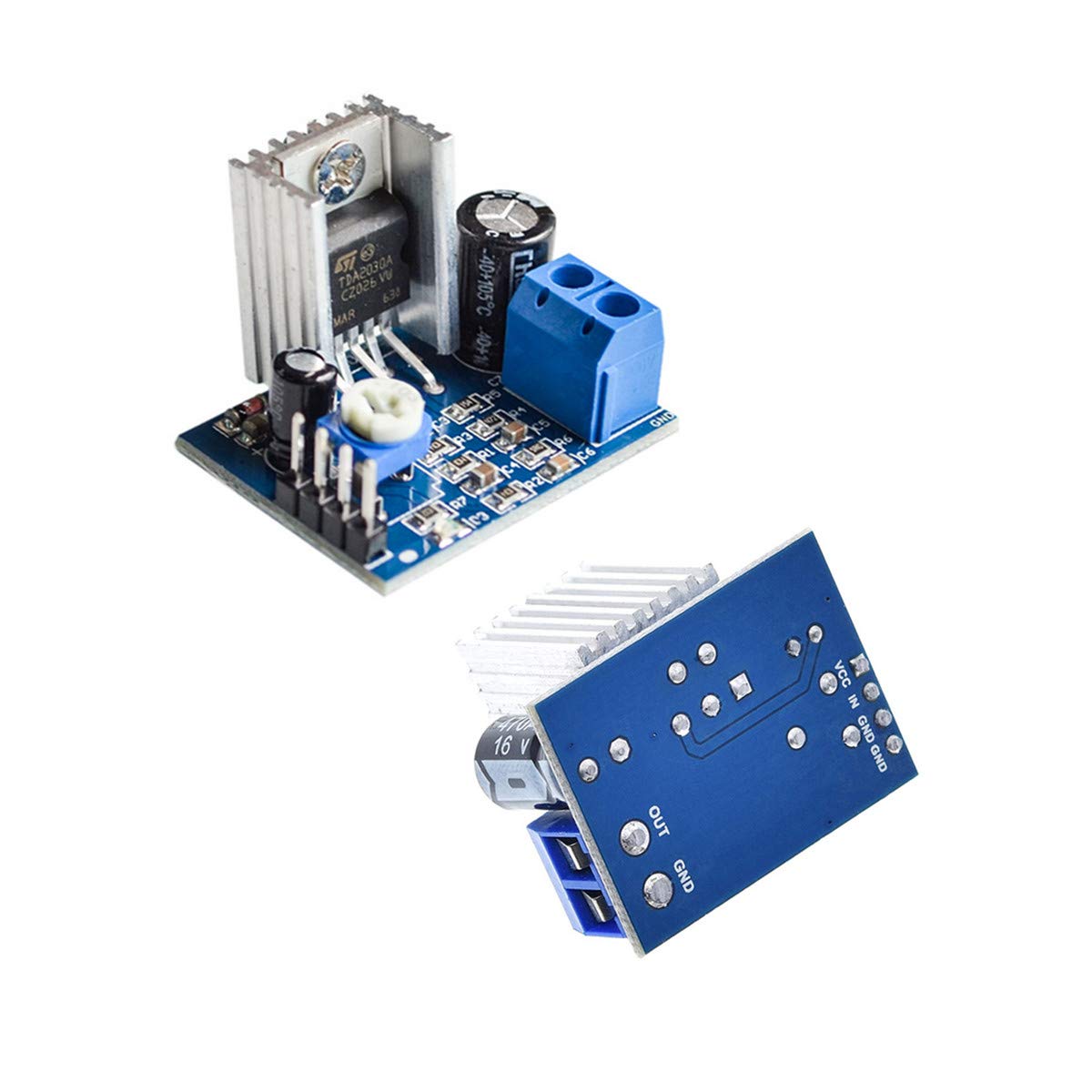FainWan 5pcs TDA2030A Digital Audio Amplifier Module TDA2030 Power Amplifier Board 6-12V for DC Power Supply Audio System DIY Speakers