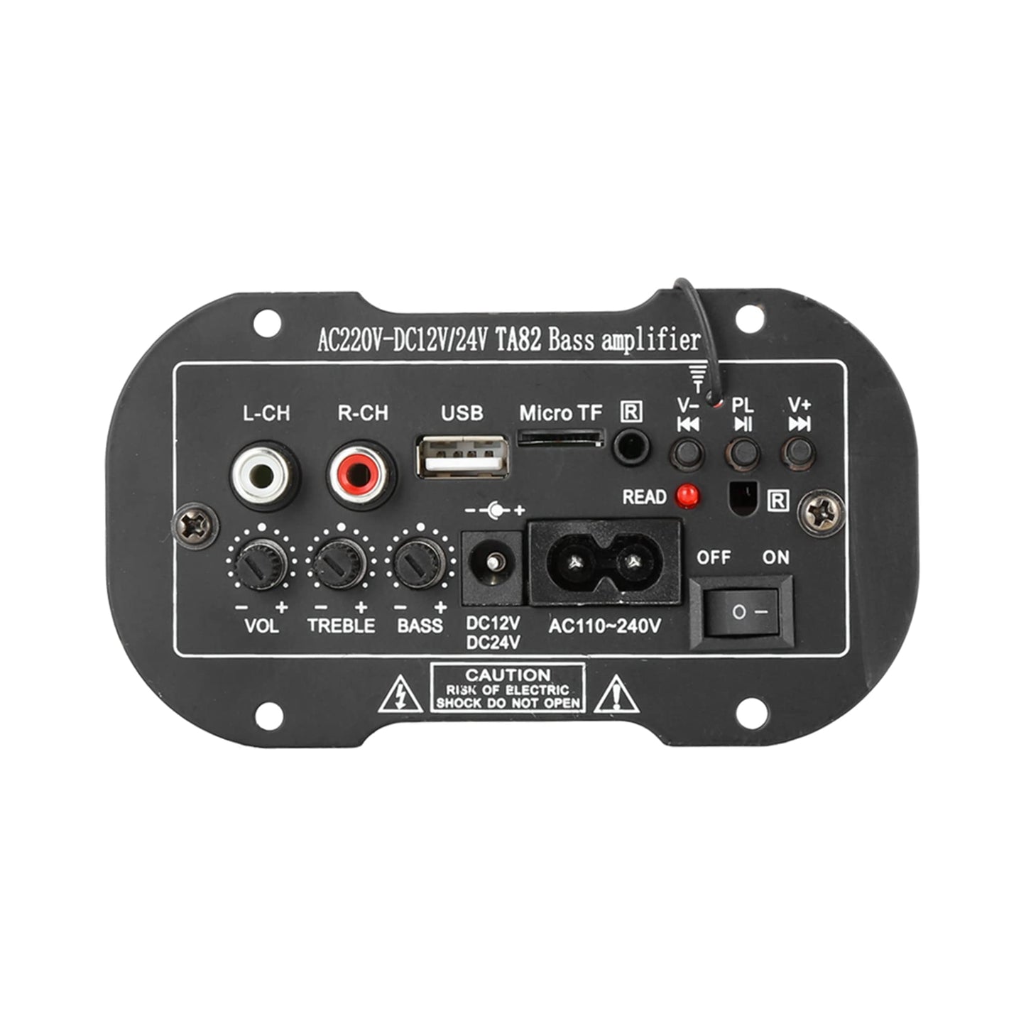 uxcell DC 12V 24V 35W Hi-Fi Audio Bass Subwoofer Stereo Power Amplifier Board for Auto Car