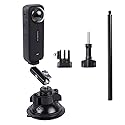 Suction Cup Mount for Insta360 One X5 X4 X3 X2 Go3, Car Windshield Window Sunroof Mount with Phone Holder Adapter Compatible with GoPro Hero 12 11 10