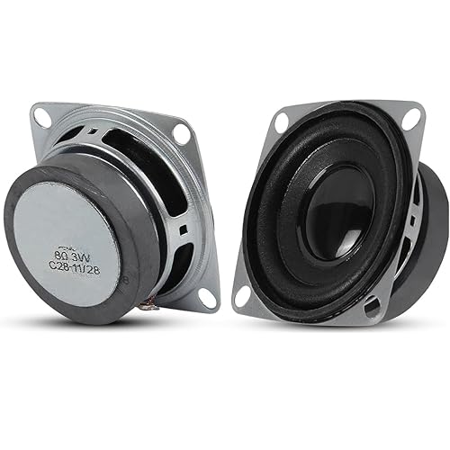 D-FLIFE 1.67" 8Ohm 3W Full Range Audio Speaker Stereo Woofer Loudspeaker for Arduino (2pcs)