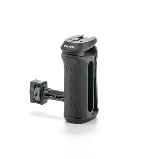 Tilta Xeno Side Handle for Filmmakers & Cameras - Black | Secure Connection & Helps Prevent Rotation | Adjustable Height | Textured Silicone Grip |
