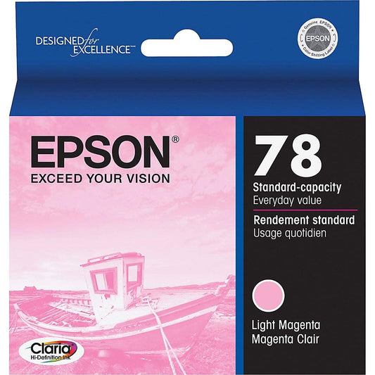 Epson Claria Hi-Definition 78 Standard-Capacity Inkjet Cartridge Light Magenta T078620