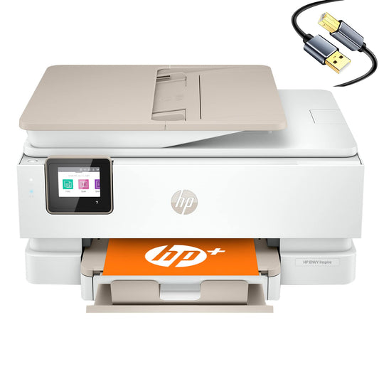 HP Envy Inspire 7958e Wireless All-in-One Color Inkjet Printer with Bonus 6 Months of Instant Ink Print Copy Scan - 22 ppm, 4800 x 1200 dpi, Duplex