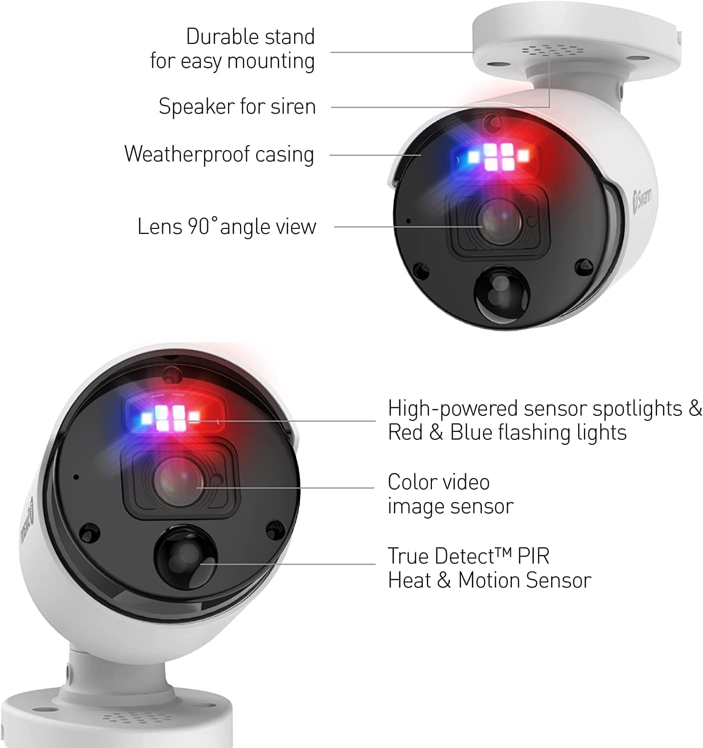 Swann Pro 4K Ultra HD, 8 Channel Security System, 1TB NVR, 4 Bullet PoE IP Cameras Outdoor, Wired Surveillance CCTV, Heat Motion Vehicle Detection