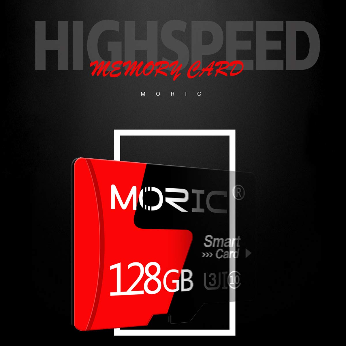 MORIC 2 Pack 128GB Micro SD Card with Adapter High Speed Memory Card,C10 A1 Memory TF Card for Camera/Dash Cam/Smartphone/Tablet/Drone